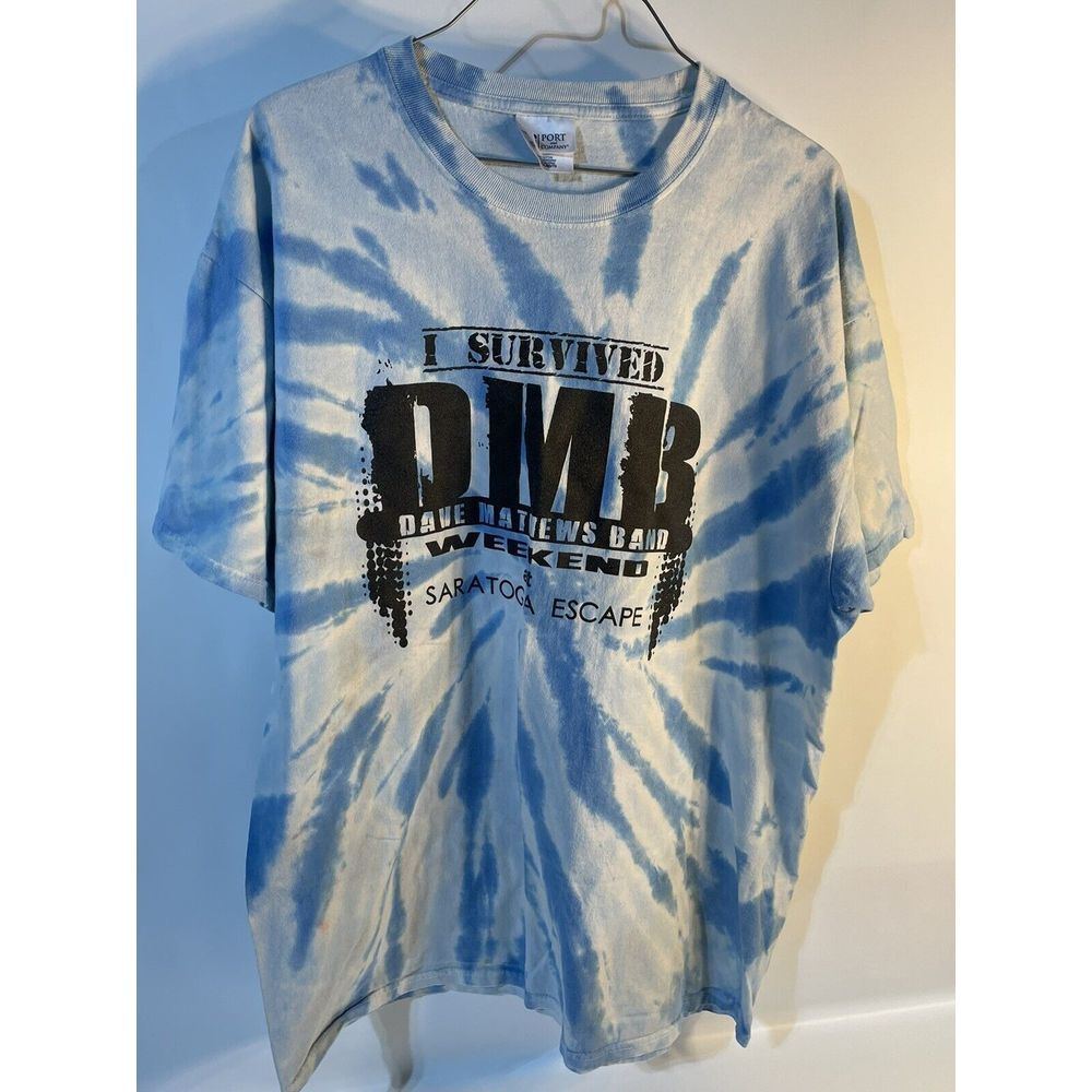 TIE DYE Dave Matthews Band Tour T Shirt DMB SPAC saratoga XL